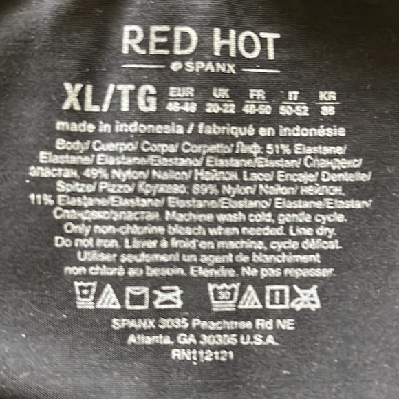 NWT Red Hot Spanx Lace Slip Shapewear with C-Cups, Firm Control, XL/TG, fits M. - Picture 5 of 6